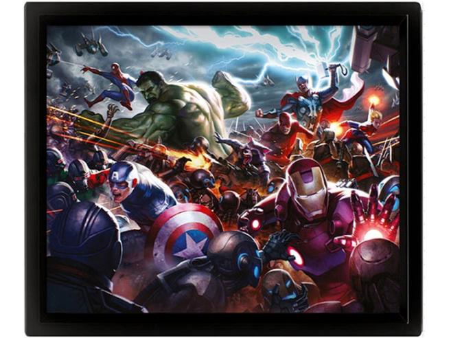 Quadro 3D Lenticular Poster Marvel Future Fight Heroes Assault - Eppl71531 Quadro 3D Lenticular Poster Marvel Future Fight Heroes Assault - Eppl71531